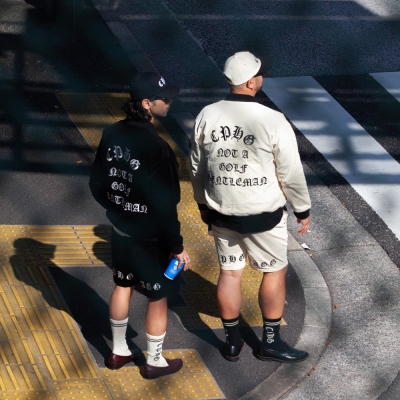 キャプテンズヘルム ゴルフ オールドイングリッシュ ロゴ スタジアム ジャケット