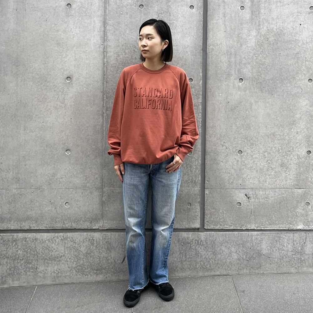 スタンダードカリフォルニア ピマ クルー ロゴ スウェット | STANDARD