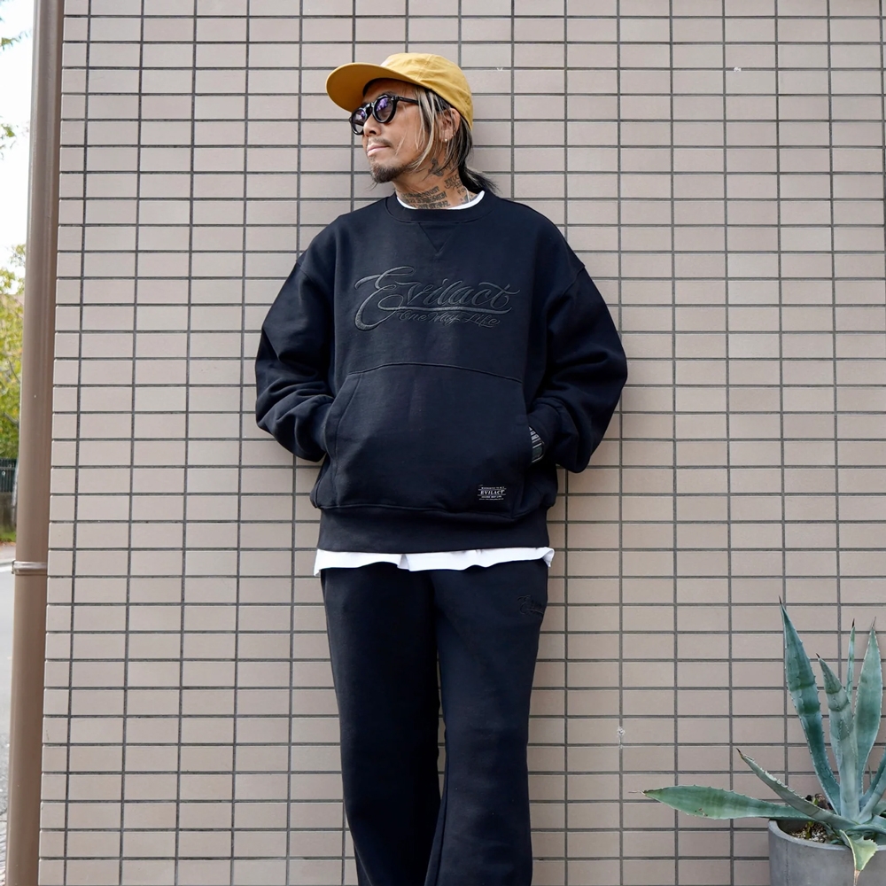 イーブルアクト ヘビー スウェット クルー