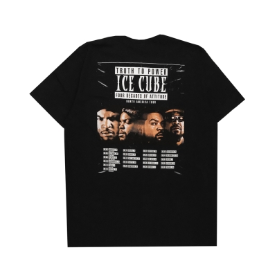 “ICED OUT!!! TOUR Tシャツ黒 Lサイズ ステッカー付き L.A.買い付け商品 アイスキューブ ノース アメリカ ツアー ティー