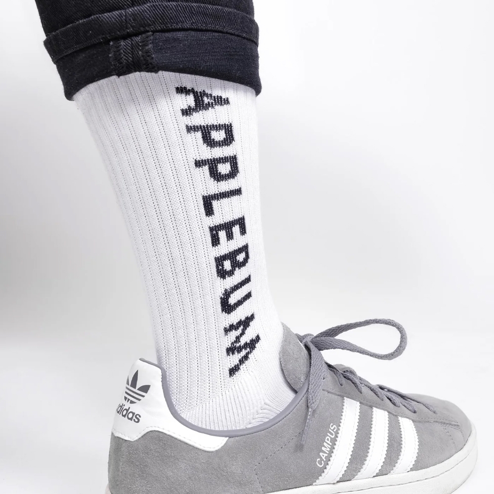 アップルバム ロゴ ソックス