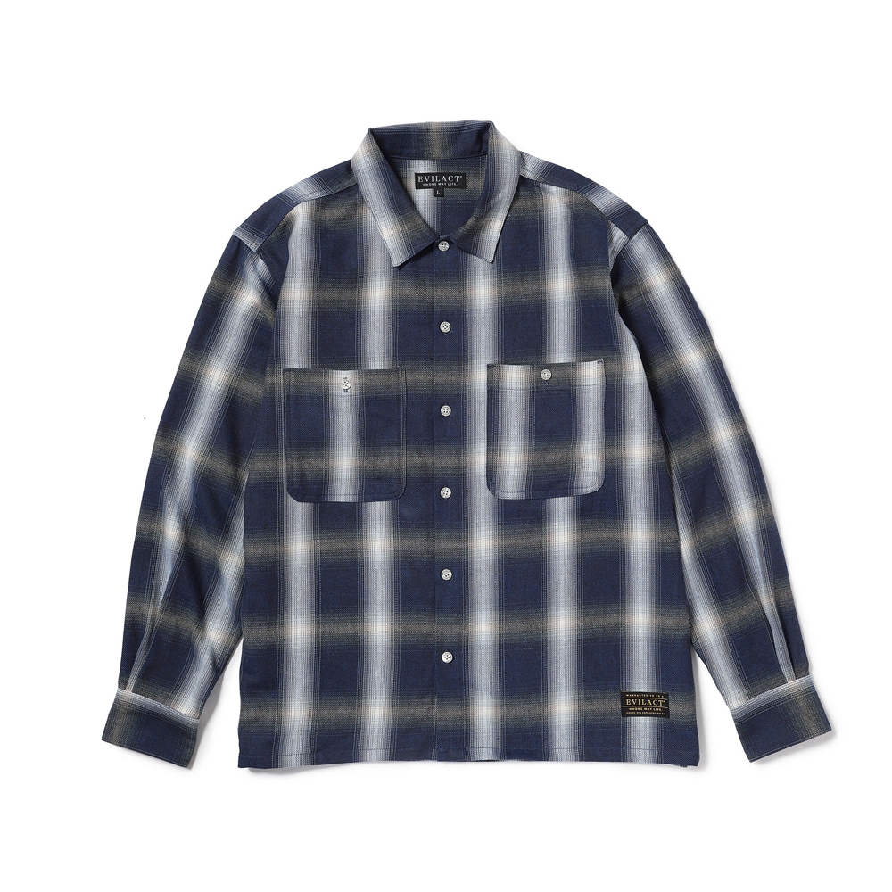 イーブルアクト チェック ロングスリーブ