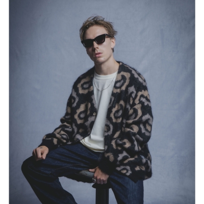 ドレス ヒッピー ペイズリー モヘア カーディガン