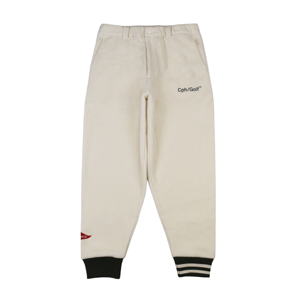 キャプテンズヘルム ゴルフ フラッグ ロゴ マイクロ フリース トラック パンツ