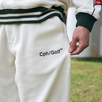 キャプテンズヘルム ゴルフ フラッグ ロゴ マイクロ フリース トラック パンツ