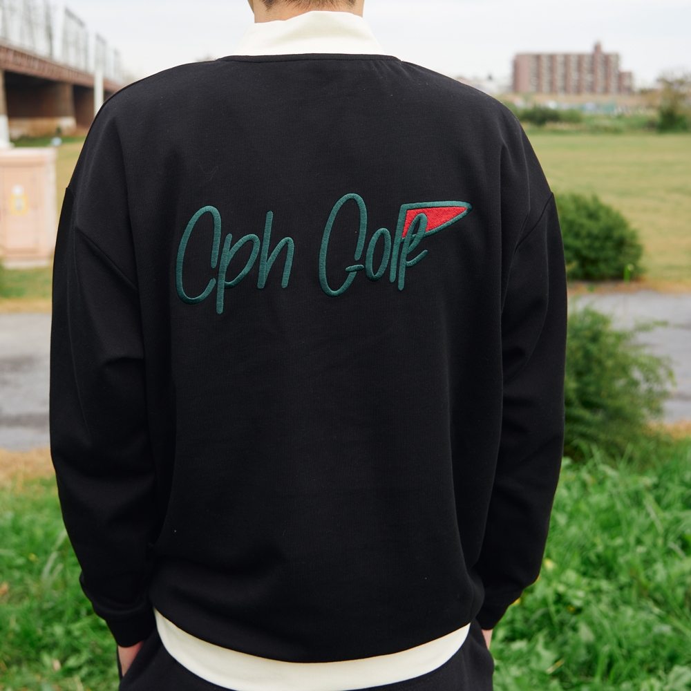 Cph/Golf™サーマル モックネック ロングスリーブT【ブラック】【L】 キャプテンズヘルム ゴルフ サーマル モック ネック ロングスリーブ