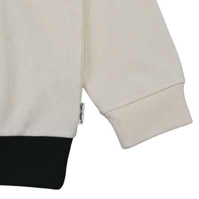 キャプテンズヘルム ゴルフ フラッグ ロゴ ロングスリーブ モック ネック ティー