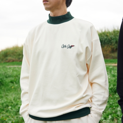 キャプテンズヘルム ゴルフ フラッグ ロゴ ロングスリーブ モック