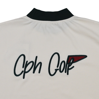 キャプテンズヘルム ゴルフ フラッグ ロゴ ロングスリーブ モック ネック ティー