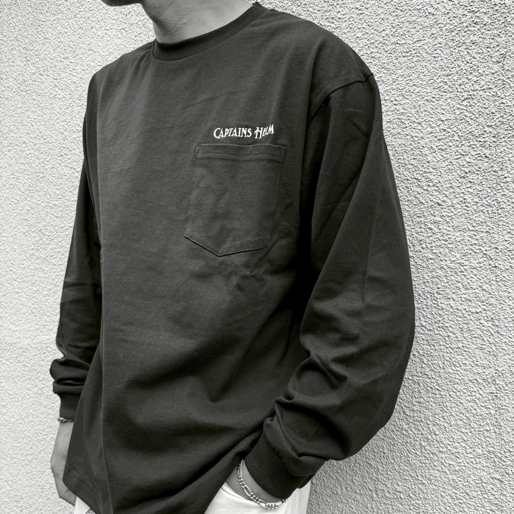 キャプテンズヘルム エンブロイダリーロゴ ロングスリーブ ポケット