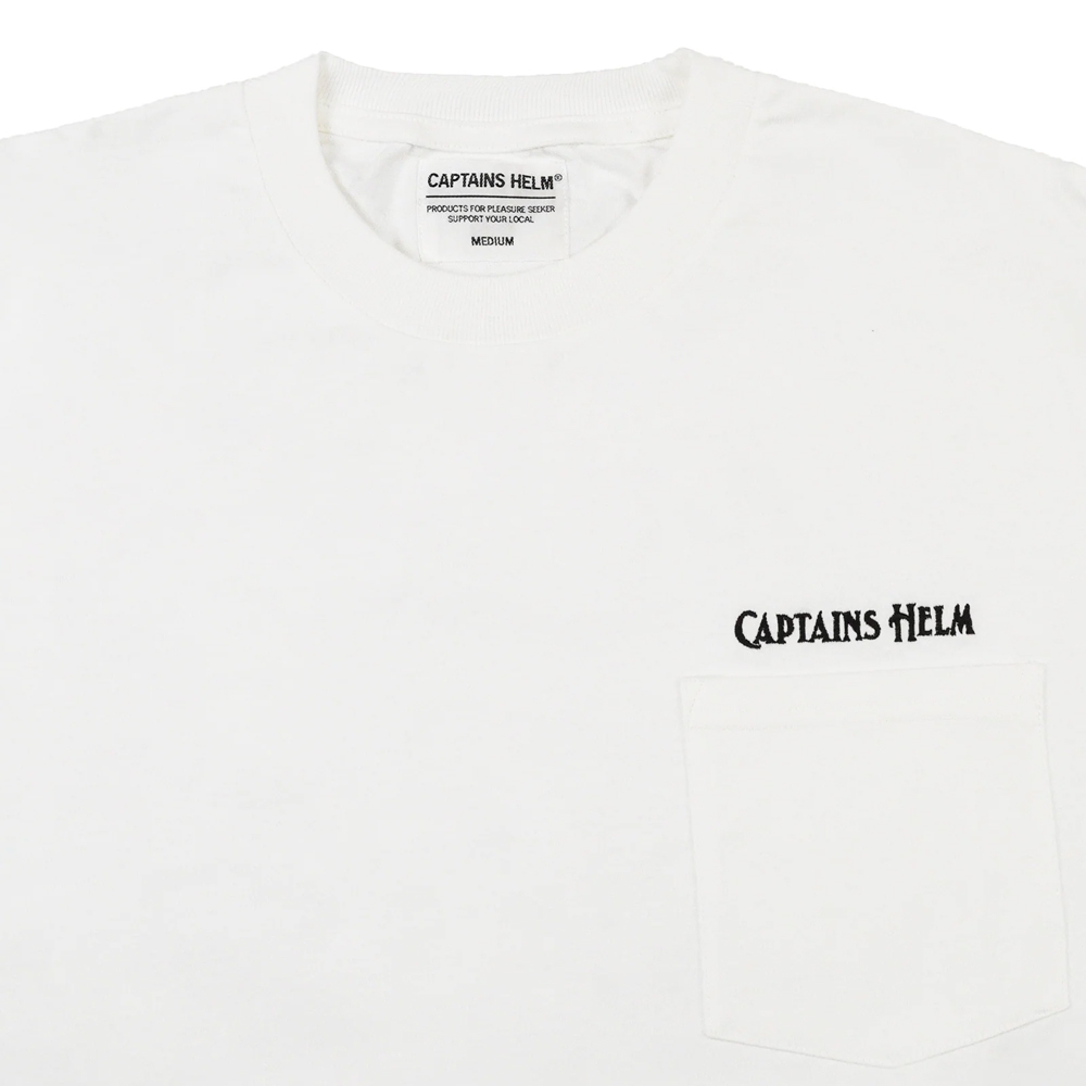 キャプテンズヘルム エンブロイダリーロゴ ロングスリーブ ポケット ティー
