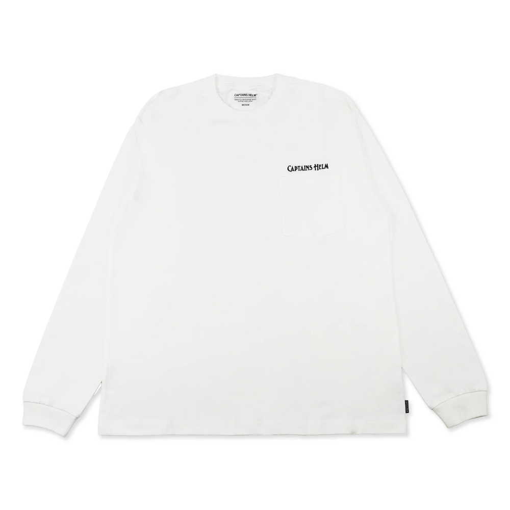 キャプテンズヘルム エンブロイダリーロゴ ロングスリーブ ポケット ティー