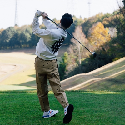 キャプテンズヘルム ゴルフ オーバーラップ ロゴ アジャスタブル チノ