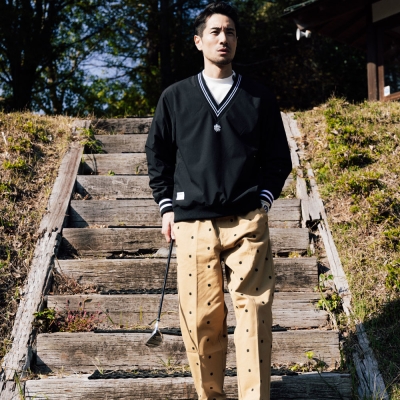 キャプテンズヘルム ゴルフ オーバーラップ ロゴ アジャスタブル チノ