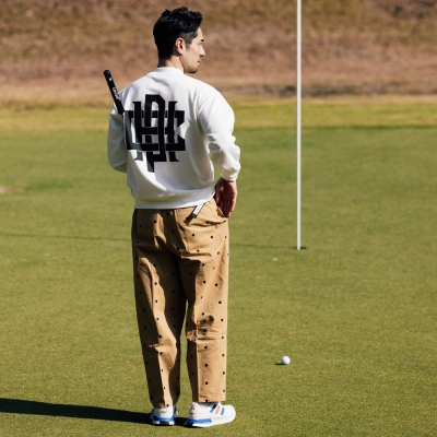 キャプテンズヘルム ゴルフ オーバーラップ ロゴ アジャスタブル チノ