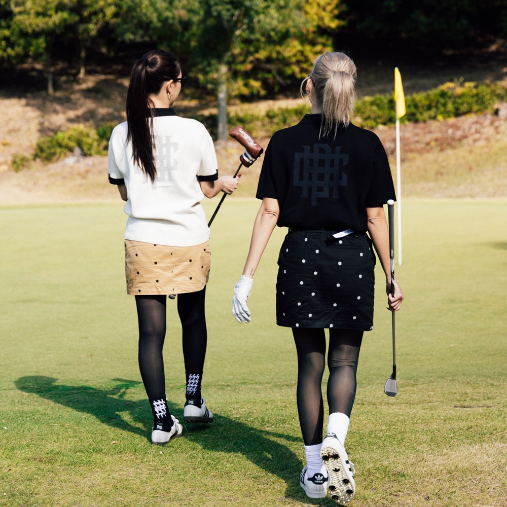 キャプテンズヘルム ゴルフ オーバーラップ ロゴ ニット ポロ