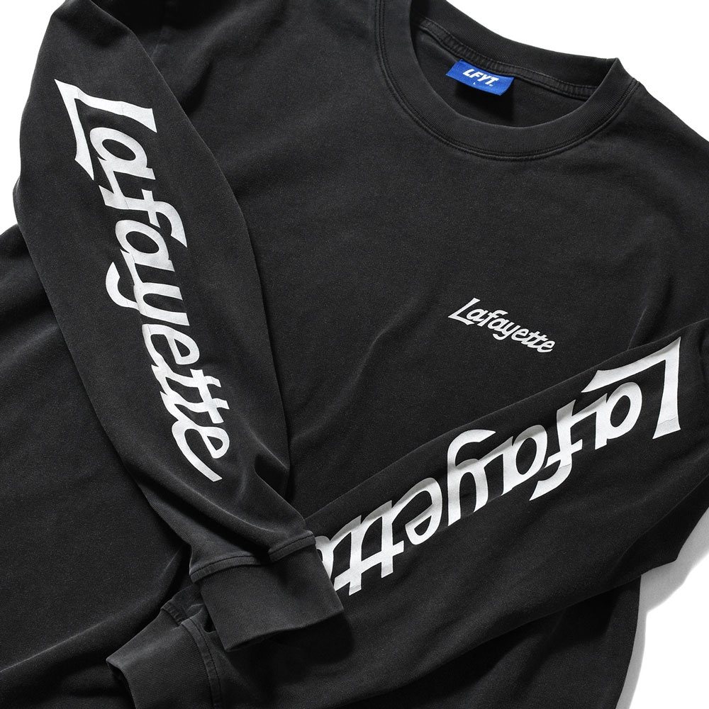 ラファイエット スリーブ ロゴ ウォッシュド ロングスリーブ ティー