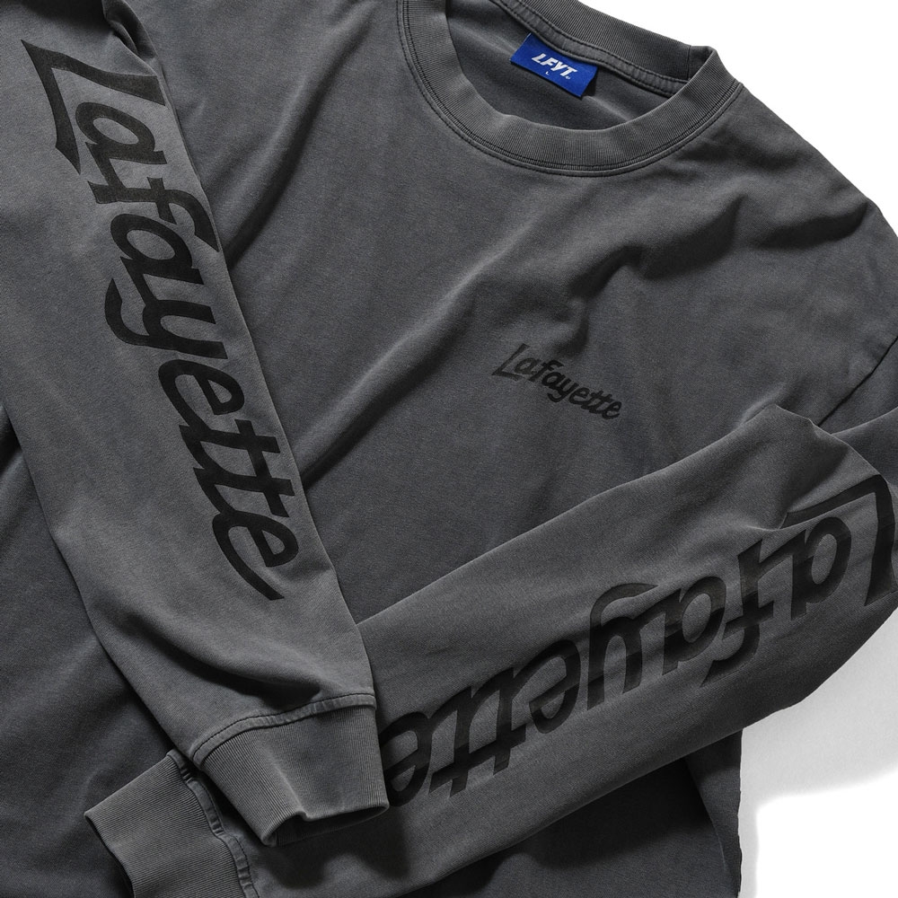ラファイエット スリーブ ロゴ ウォッシュド ロングスリーブ ティー