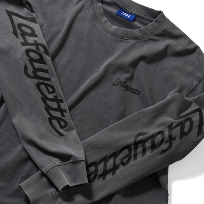 ラファイエット スリーブ ロゴ ウォッシュド ロングスリーブ ティー