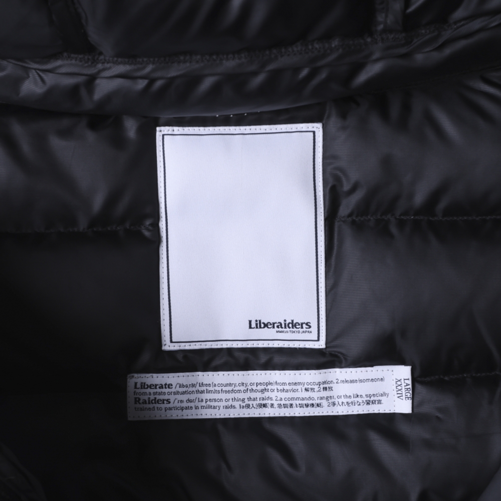 リベレイダース ダウン ハーフ ジップ フーディー