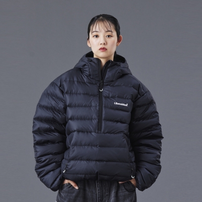 リベレイダース ダウン ハーフ ジップ フーディー