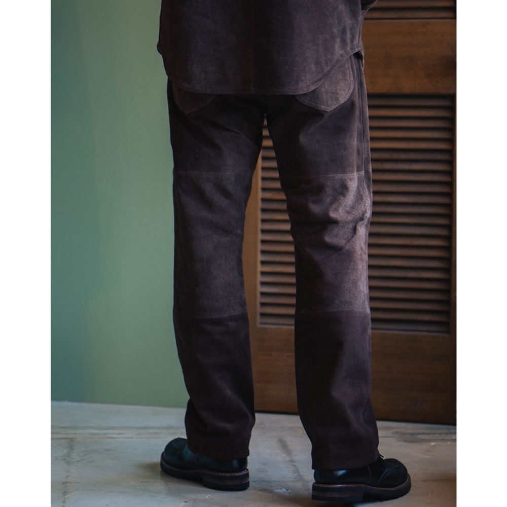 ドレス ヒッピー トッパー レザー パンツ -スウェード- 