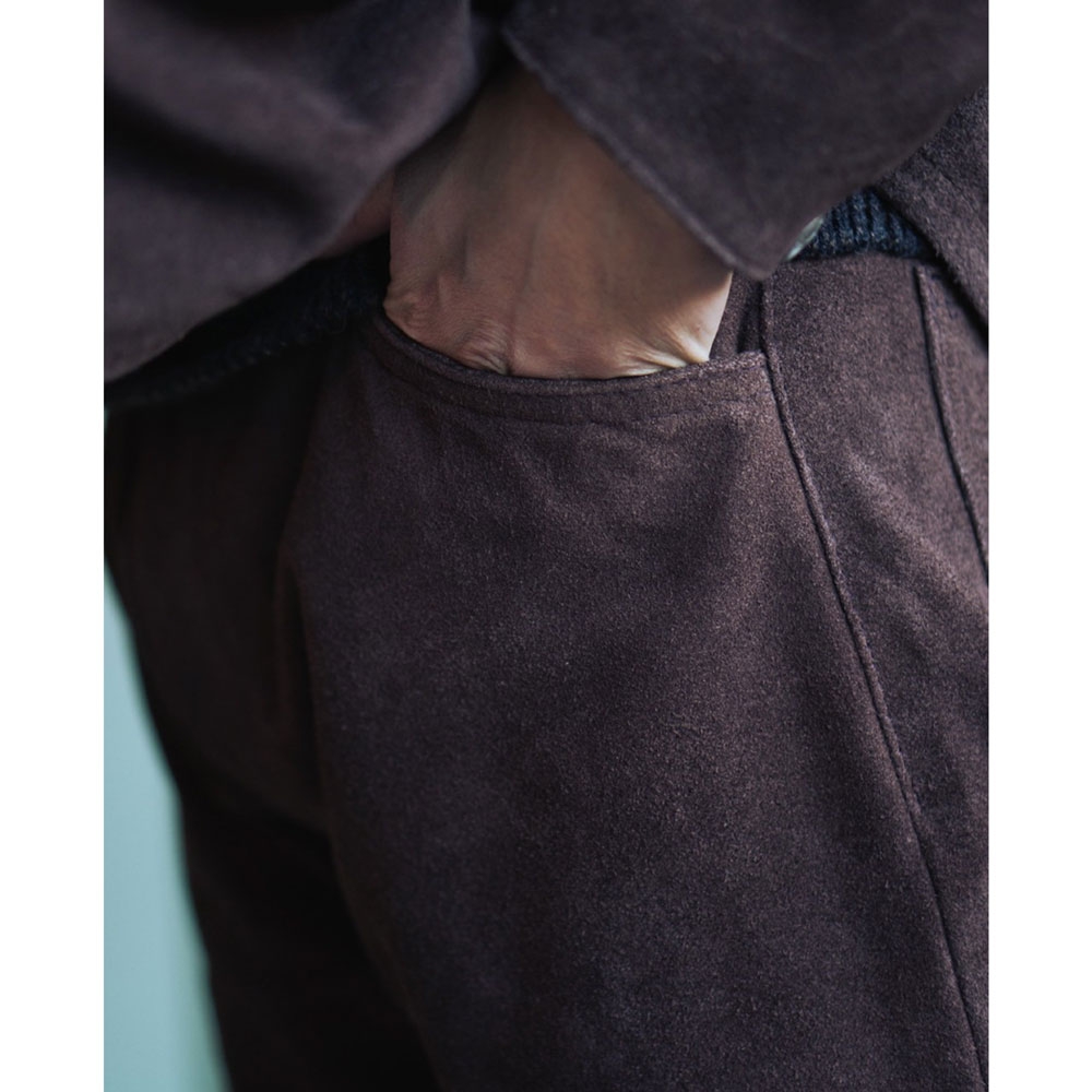 ドレス ヒッピー トッパー レザー パンツ -スウェード- 