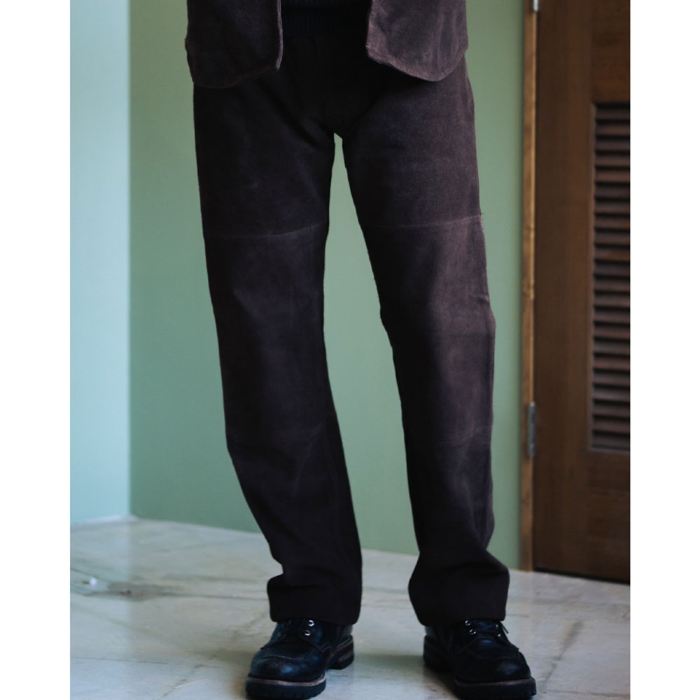 ドレス ヒッピー トッパー レザー パンツ -スウェード- 