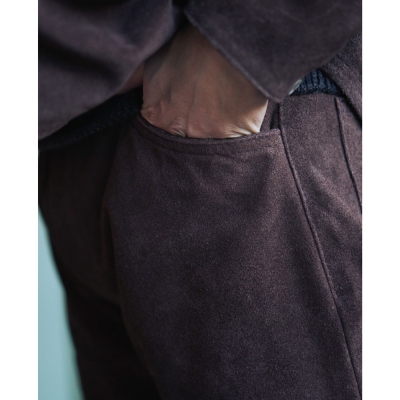 ドレス ヒッピー トッパー レザー パンツ -スウェード- 