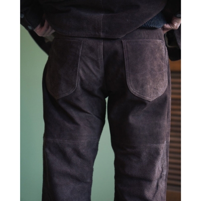 ドレス ヒッピー トッパー レザー パンツ -スウェード- 