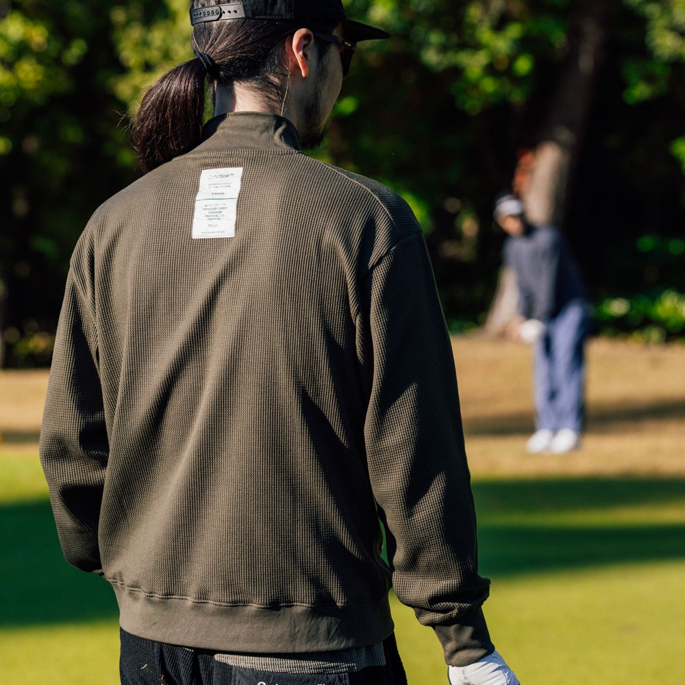 キャプテンズヘルム ゴルフ サーマル ロングスリーブ モックネク ティー