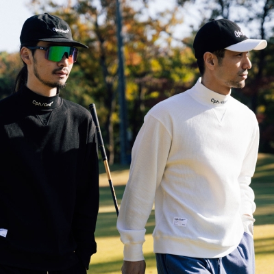 キャプテンズヘルム ゴルフ サーマル ロングスリーブ モックネク ティー