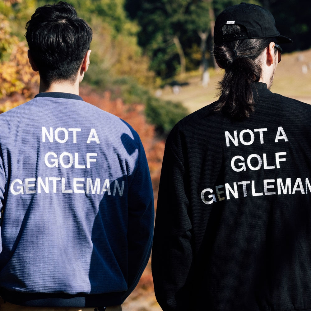 キャプテンズヘルム ゴルフ ワッフル コーデュロイ トラック プルオーバー