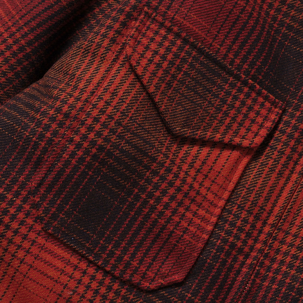 イーブルアクト チェック パディッド ジャケット