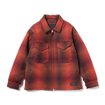 イーブルアクト チェック パディッド ジャケット