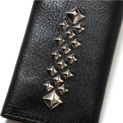 キャリー スタッズ レザー キー ケース