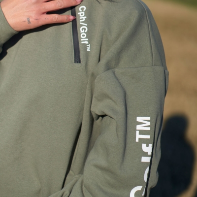 キャプテンズヘルム ゴルフ サイド ジッパー ウォーム ロングスリーブ モックネック ティー