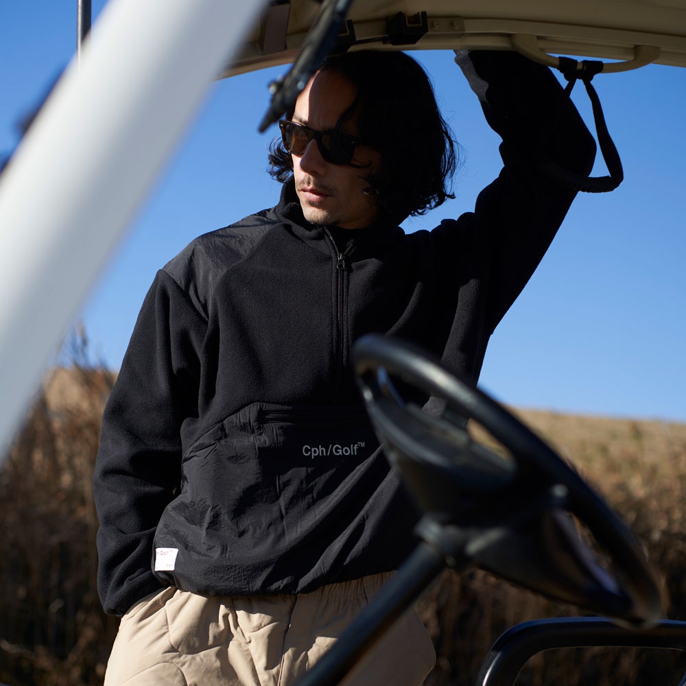 キャプテンズヘルム ゴルフ ボア フリース ジップ アップ ブルゾン