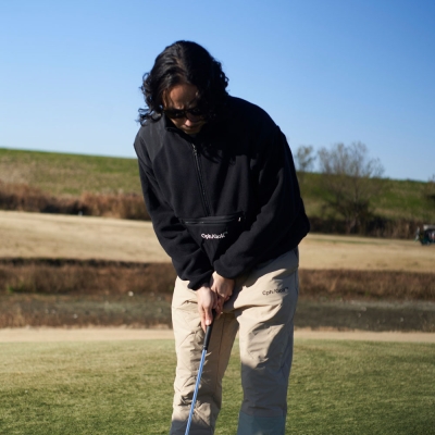 キャプテンズヘルム ゴルフ ボア フリース ジップ アップ ブルゾン