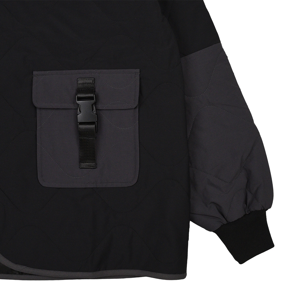 キャプテンズヘルム ゴルフ バイカラー キルティング ノーカラー