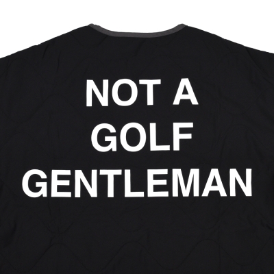 キャプテンズヘルム ゴルフ バイカラー キルティング ノーカラー ジャケット