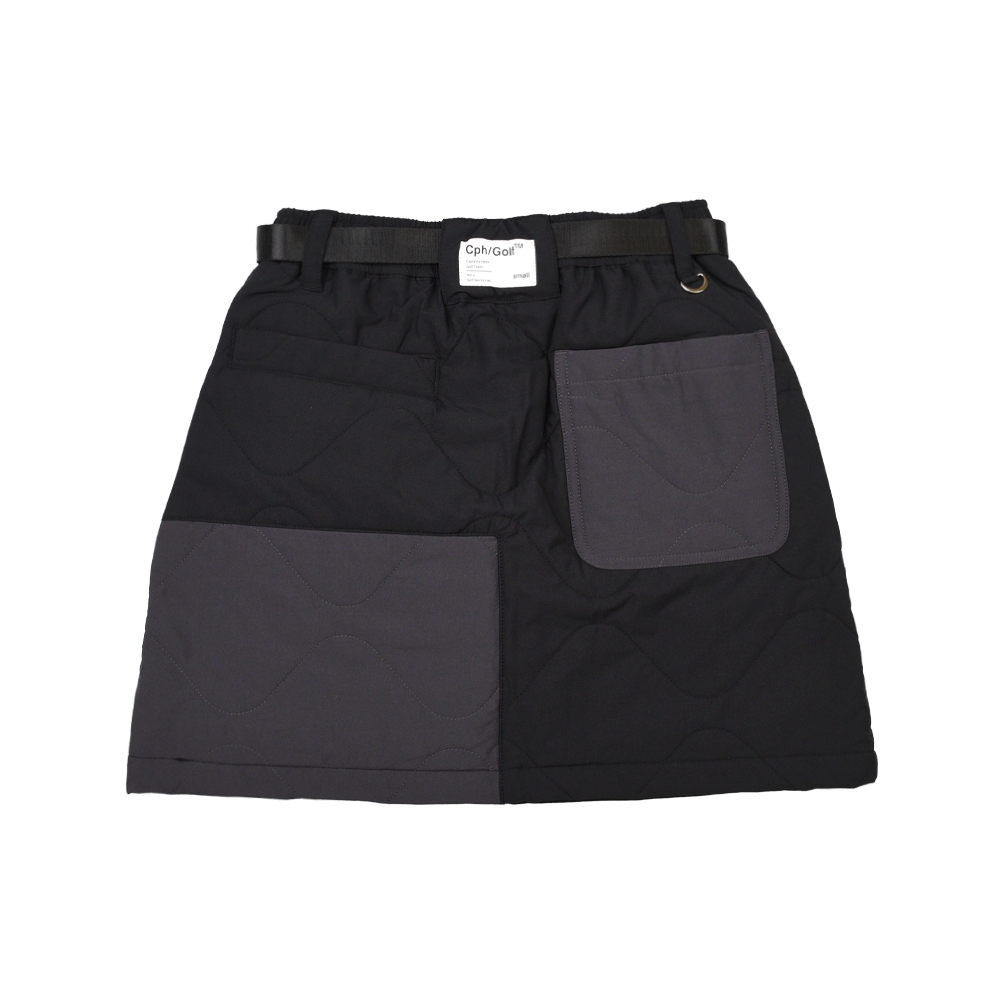 キャプテンズヘルム ゴルフ バイカラー キルティング スカート