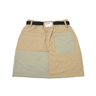 キャプテンズヘルム ゴルフ バイカラー キルティング スカート