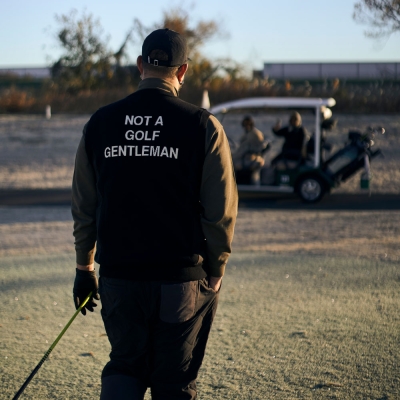 キャプテンズヘルム ゴルフ サイド キルティング ニット ベスト