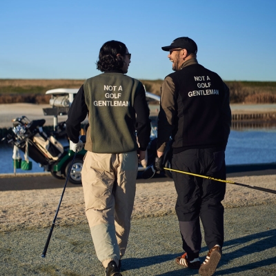 キャプテンズヘルム ゴルフ サイド キルティング ニット ベスト