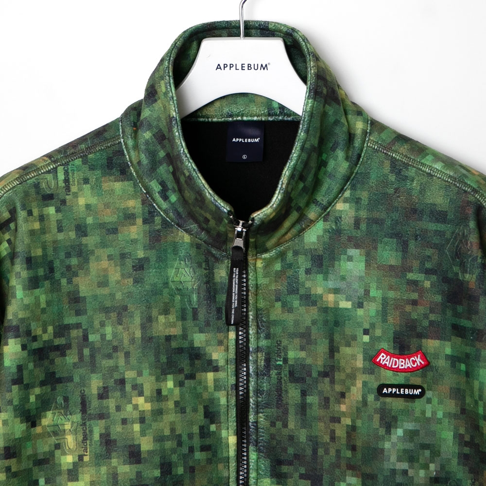 アップルバム “ピクセル カモ” フリース ジャケット