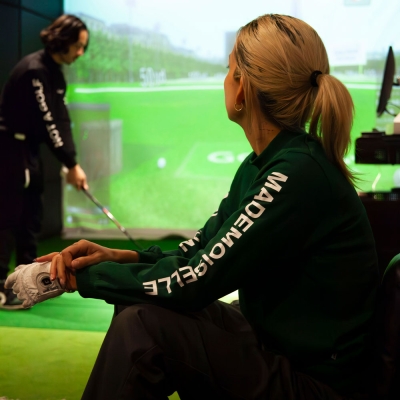 キャプテンズヘルム ゴルフ [ウーマン] ロゴ ロングスリーブ モックネック ティー