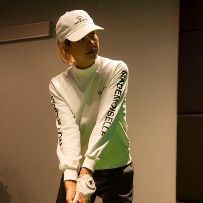 キャプテンズヘルム ゴルフ [ウーマン] ロゴ ロングスリーブ モックネック ティー