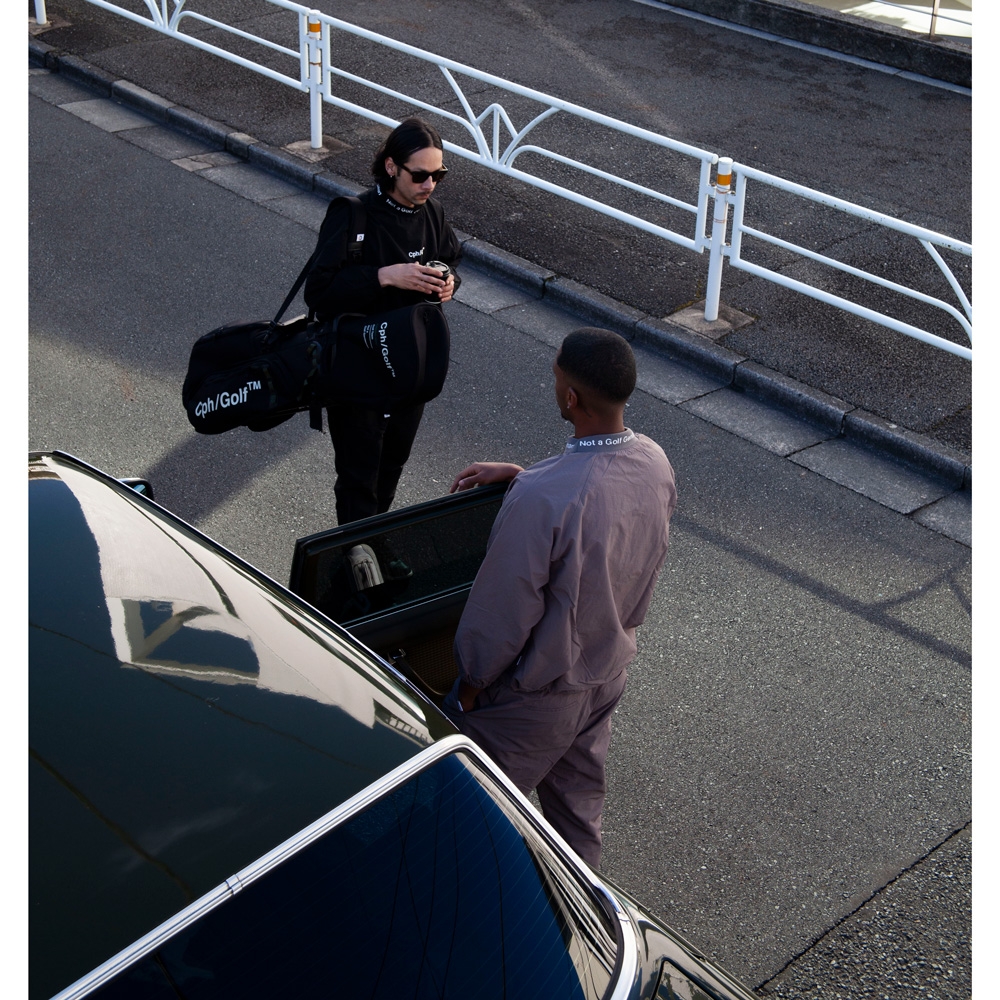 キャプテンズヘルム ゴルフ ジャガード モックネック ウィンド