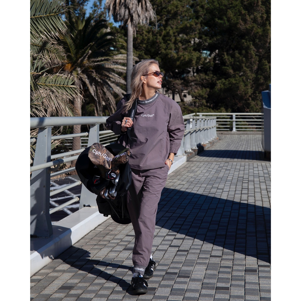 新品Captains Helm Golf WIND BREAKERレディース Captains Helm Golf /[WOMEN] JACQUARD MOCK NECK WIND BREAKER -Black-